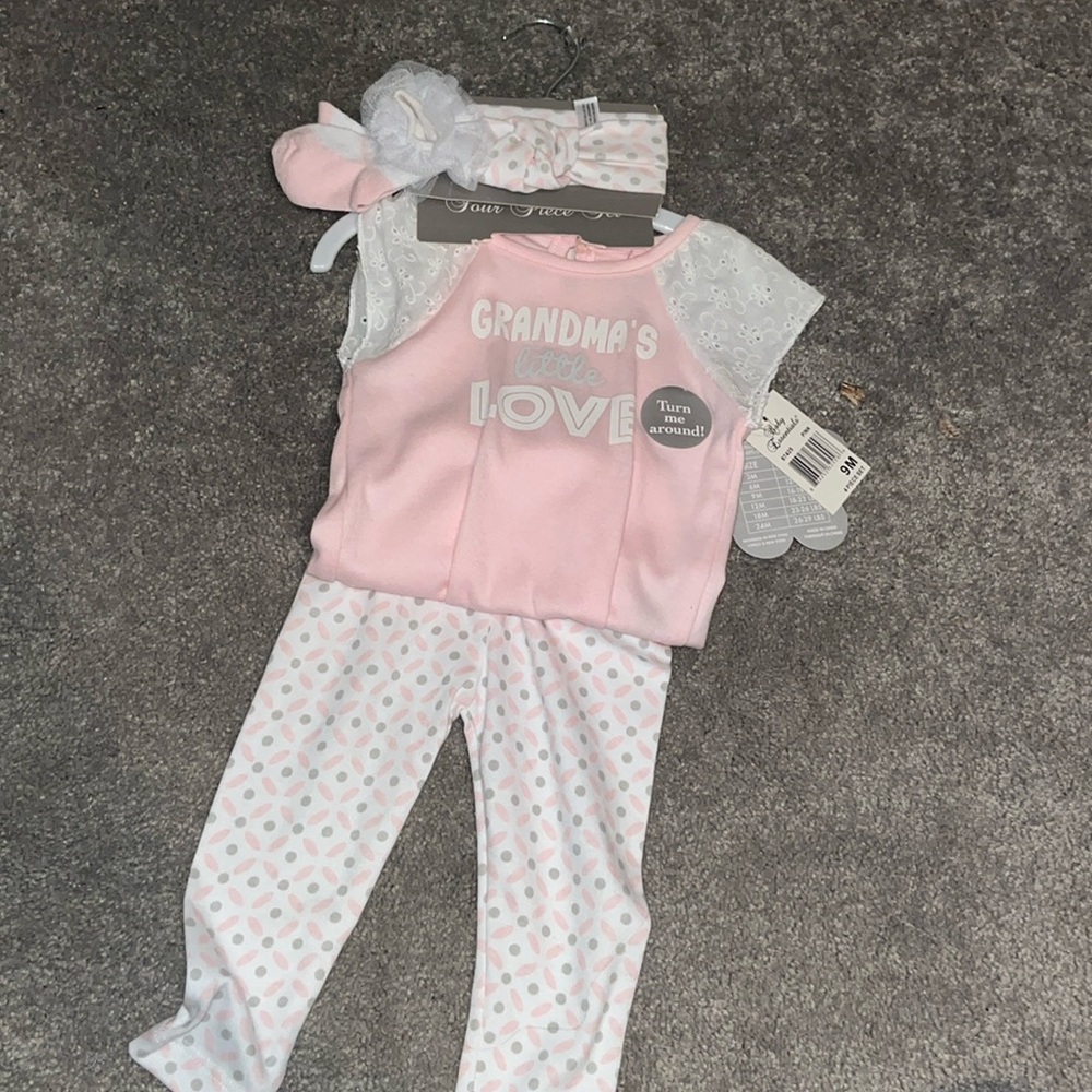 Four piece baby essentials outfit